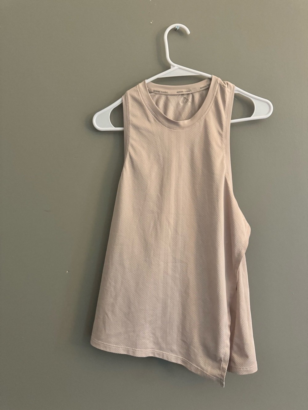 adidas Pale Beige Mesh Tank Top